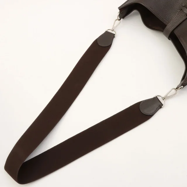 Hermès 2006 Evelyn II GM Chocolat in Clemence leather from VINTAGE QOO TOKYO, photo 11 of 18