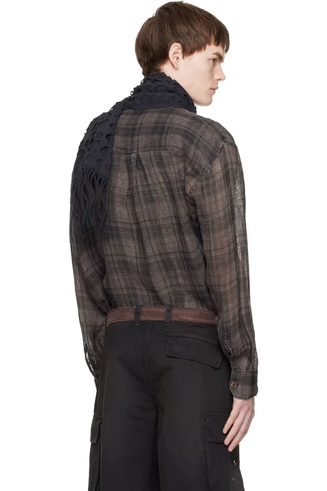 OUR LEGACY Brown Above Shirt, photo 3 of 5 from SSENSE