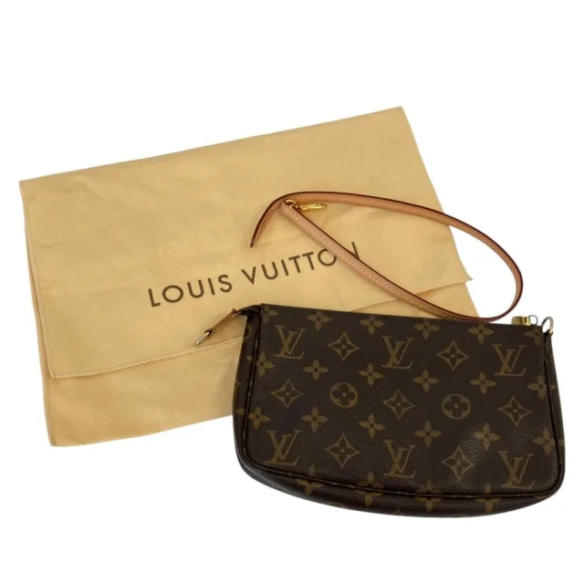 Louis Vuitton Monogram Accessoire Pouch in Brown Canvas from LuxUness, photo 11 of 12