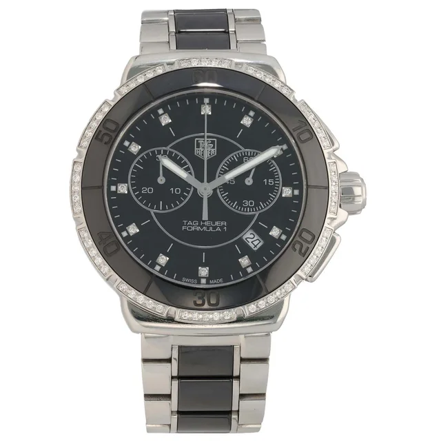 TAG Heuer Formula 1 CAH1212 41mm Stainless Steel Watch in Ceramic from H&T