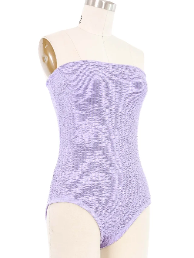 2022 Bottega Veneta Textured Strapless Bathing Suit from Arcade Vintage, photo 2 of 2