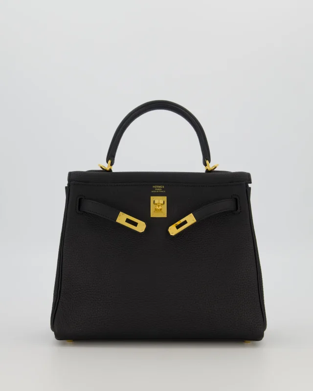 Hermès Kelly 25 Retourne Bag in Black Togo leather from Sellier, photo 22 of 22