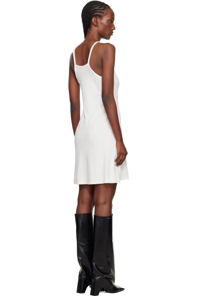 Courrèges Off-White Spongy Heritage Minidress, photo 3 of 4 from SSENSE