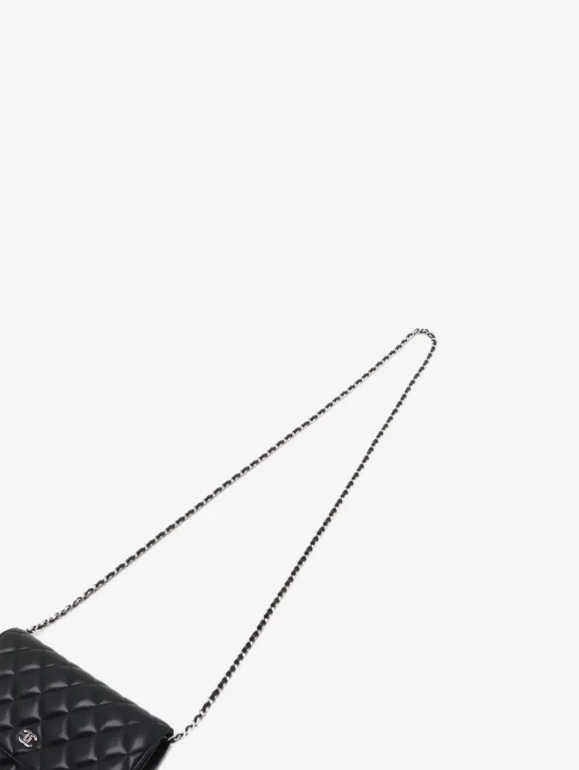 Chanel Black 2018 lambskin quilted Wallet On Chain in Black Lambskin from Sign of the Times, photo 5 of 16