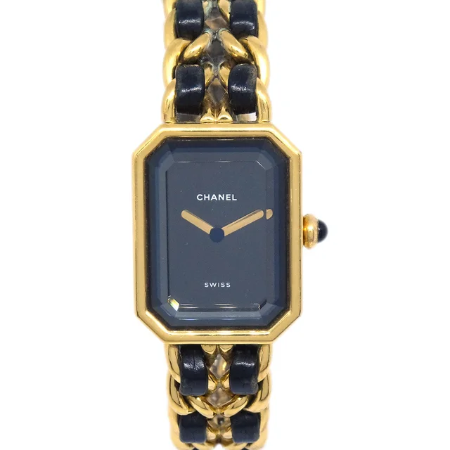 Chanel Premiere Watch Gold #L in Gold Leather from AMORE Vintage Tokyo