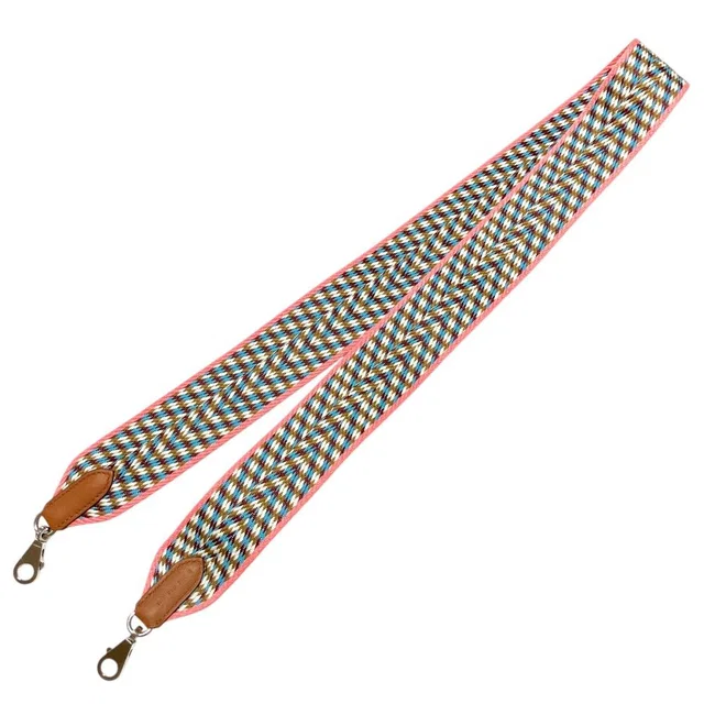 Hermès Bandouliere Sangles Zigzag Shoulder Strap 5 114 Silver Colored in Silver Swift leather from The Reluxe