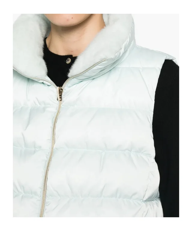 Herno quilted faux-fur-trim gilet, photo 5 of 5 from SENSER