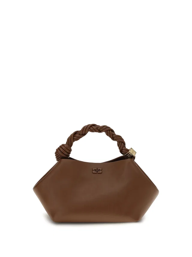 GANNI Bou Shoulder Bag — Brown in Brown Leather from HEWI