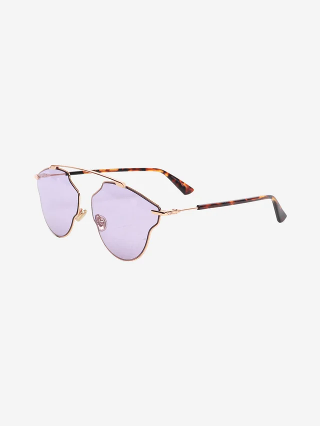 Dior Gold metal-frame sunglasses in Gold from Sign of the Times, photo 2 of 2