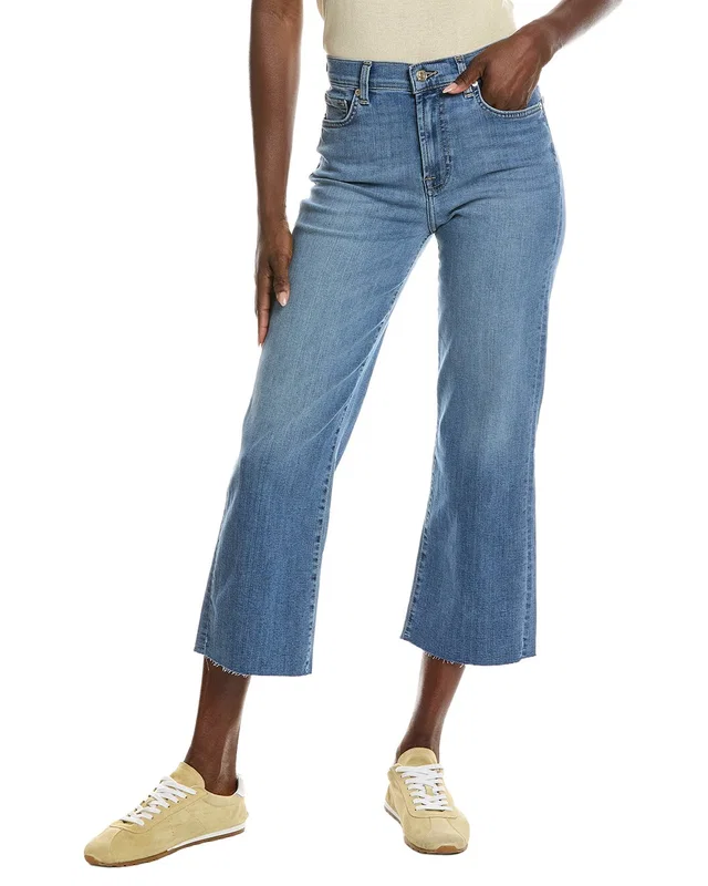7 For All Mankind Cropped Alexa Newton Straight Leg Jean, image 1 of 1 from Rue La La