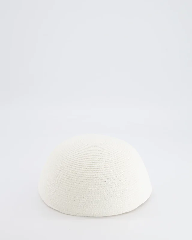 Loro Piana White Eirin Baseball Hat in Textile Paper Size L in White from Sellier, photo 5 of 7