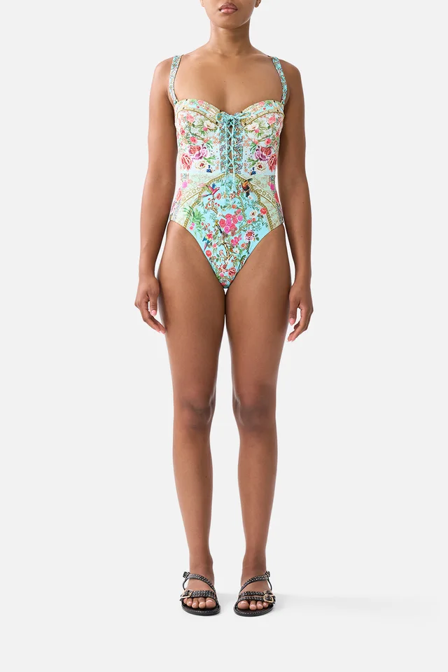 Camilla eBoutique LACE UP UNDERWIRE MOULDED CUP ONE PIECE SULTANS AND QUEENS from CAMILLA, photo 1 of 1