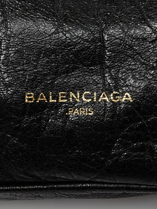 Balenciaga Arena Drawstring Backpack Bag in Black Leather from Yoogis, photo 5 of 10