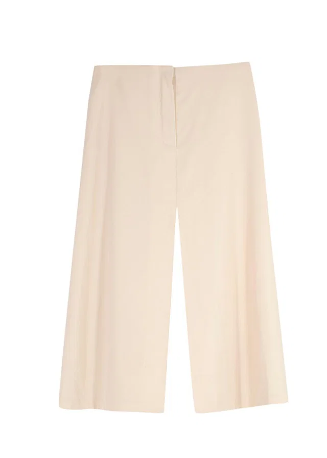 Hermès Cream Wool Culottes in White Wool from HEWI
