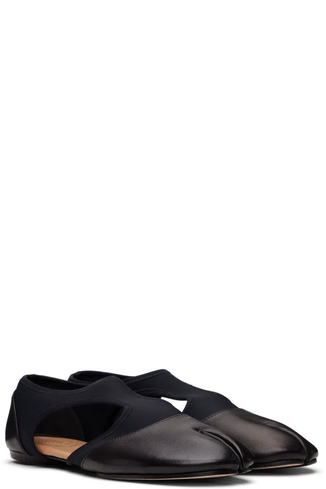 Maison Margiela Black Tabi Jazz Loafers, photo 4 of 4 from SSENSE