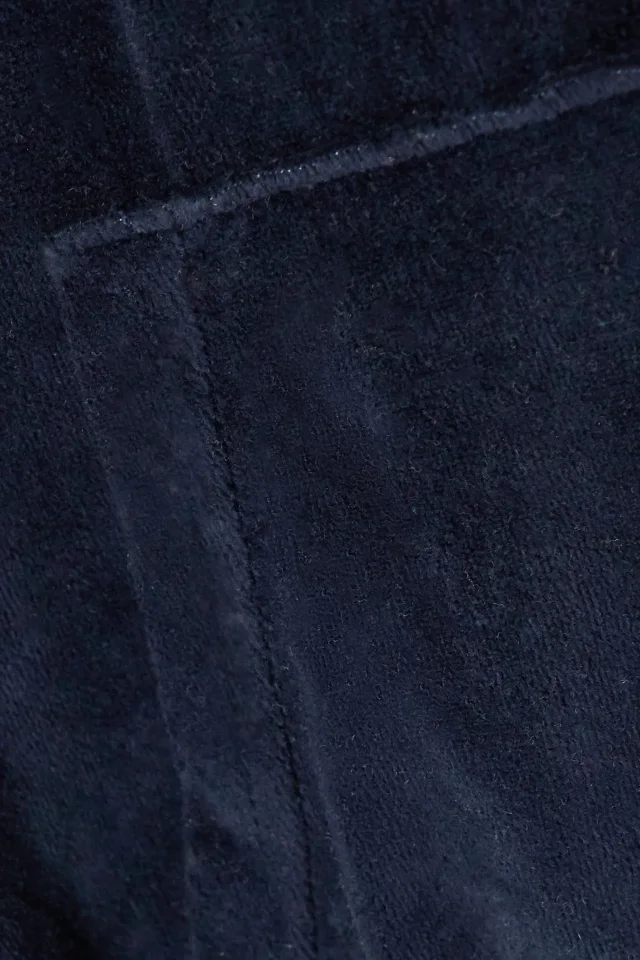 Les Tien Cotton-Blend Velour Hoodie in Midnight blue, photo 4 of 4 from THE OUTNET