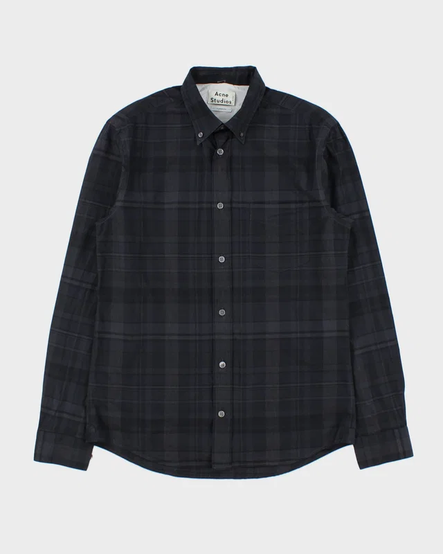 AW14 Acne Studios Isherwood Check Classic Fit Long Sleeve Shirt - S from Rokit Vintage