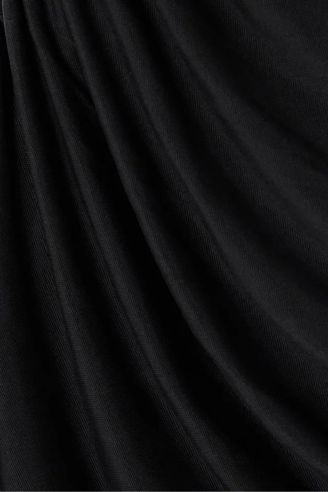 Gauge81 Pila One-Sleeve Draped Jersey Mini Dress in Black, photo 4 of 4 from THE OUTNET