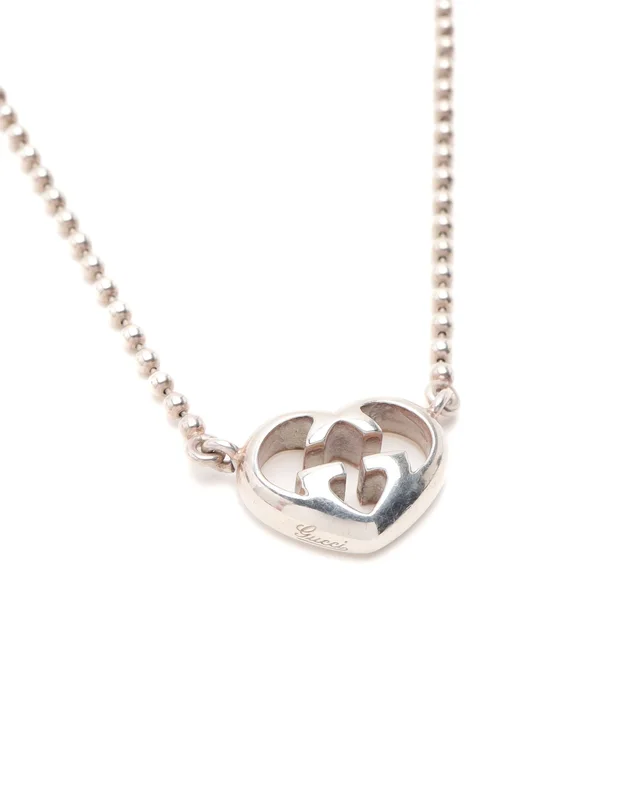 Gucci Interlocking GG Silver Necklace in Silver from A Retro Tale, photo 2 of 3
