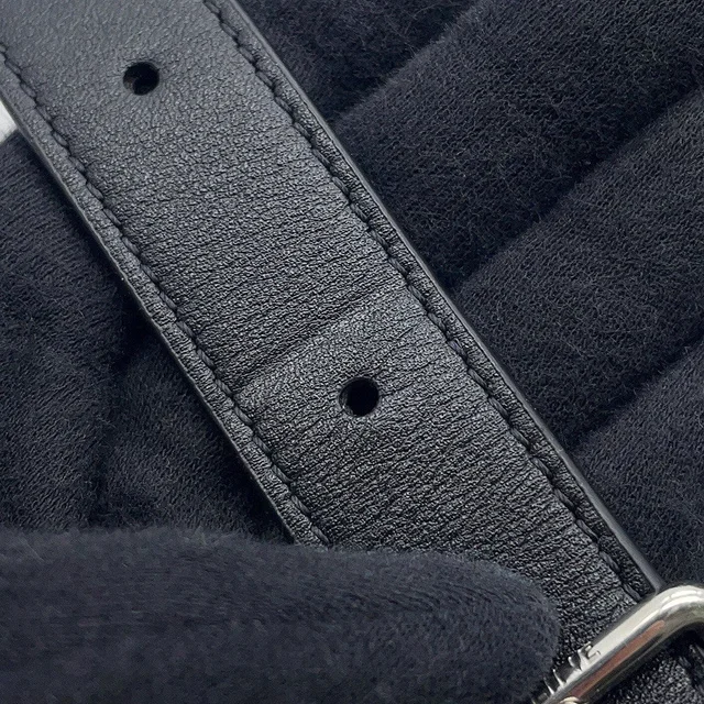 Celine logo messenger bag Black194503DOT Leather in Leather from GALLERY RARE, photo 14 of 18