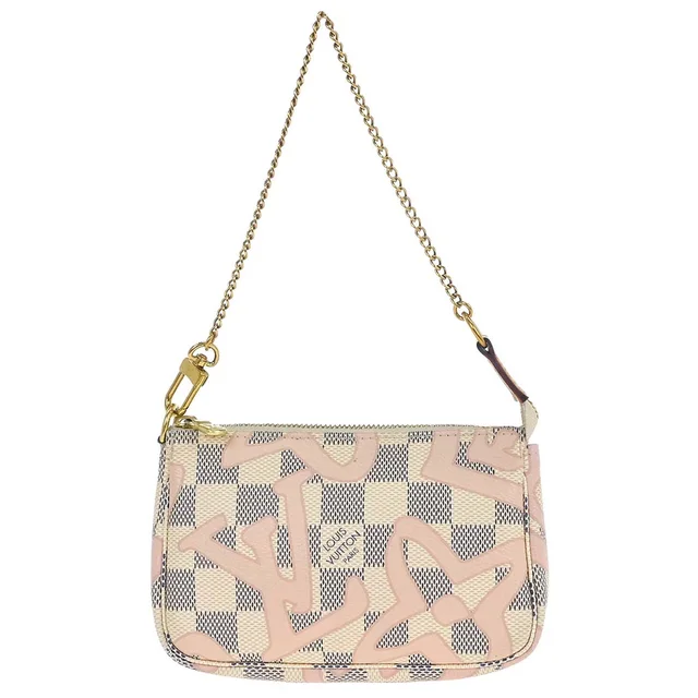 Louis Vuitton Damier Azur Tahiti Mini Pochette Accessoires N60051 in Canvas from AMORE Vintage Tokyo