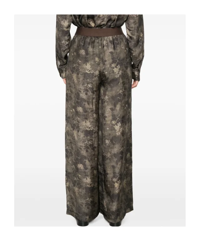 Uma Wang Pansy Printed Trousers, photo 7 of 8 from SENSER