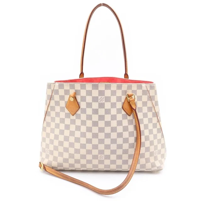 Louis Vuitton Damier Azur Calvi Tote Bag Shoulder Beige in Beige from The Reluxe