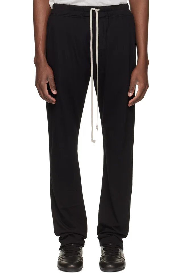 Rick Owens DRKSHDW Black Temple Berlin Drawstring Sweatpants from SSENSE, photo 1 of 1