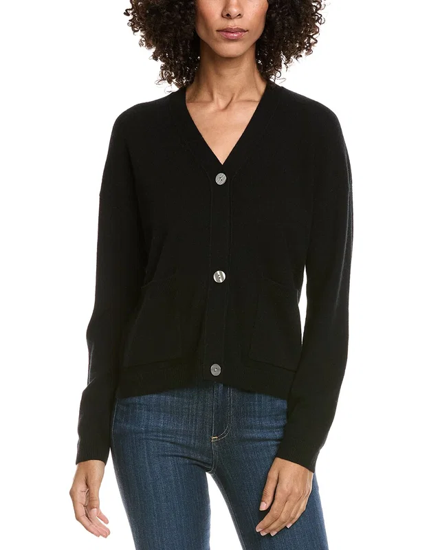 InCashmere Box Wool & Cashmere-Blend Cardigan, image 1 of 1 from Gilt