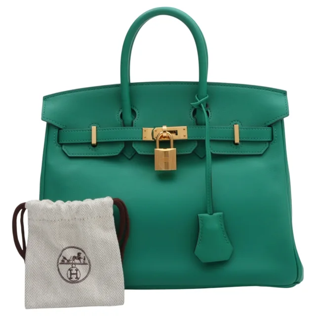 Hermès 2017 Birkin 25 Mint in Swift leather from VINTAGE QOO TOKYO, photo 16 of 16