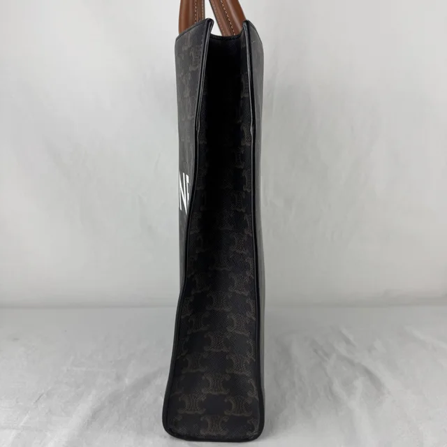 Celine Small Vertical Cabas Bag in calfskin, Canvas from Reowned, photo 2 of 8