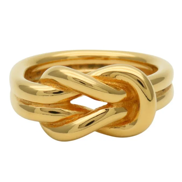 Hermès Scarf Ring Head Metal Gold Plated in Gold from The Reluxe
