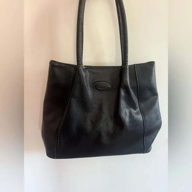 Tods Tote Bag Leather Vintage in black Leather from Poshmark