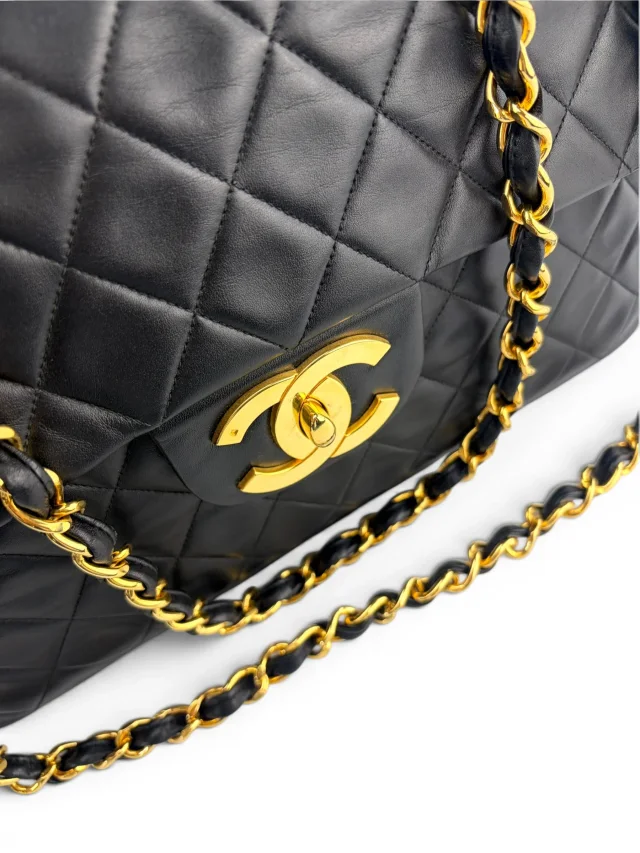 Chanel Vintage Maxi Single Flap in Lambskin from Season 2 Consign, photo 7 of 13