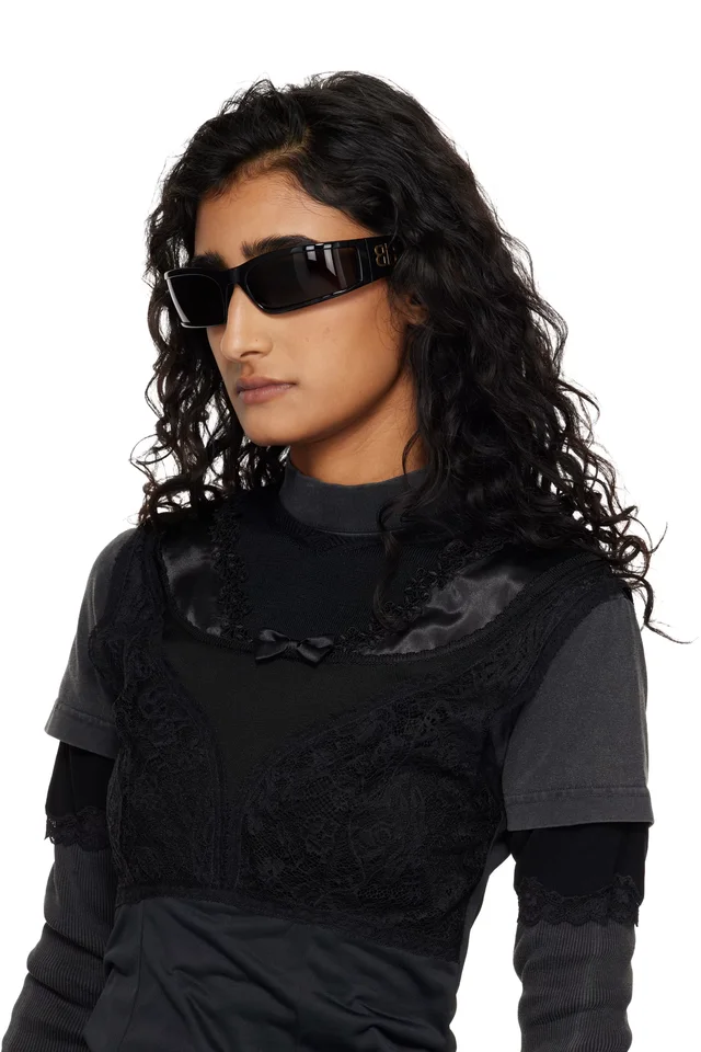 Balenciaga Black Sunset Sunglasses, photo 4 of 4 from SSENSE