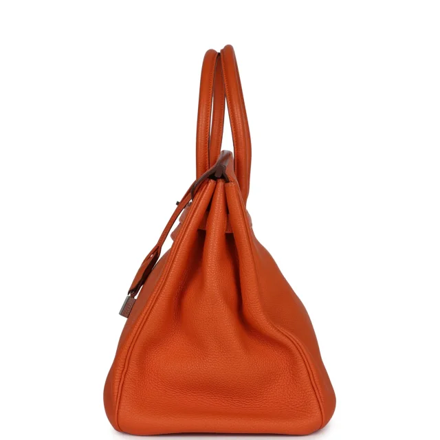 Hermès Birkin 35 Orange Togo Palladium Hardware in Orange Togo leather from Madison Avenue Couture, photo 4 of 9