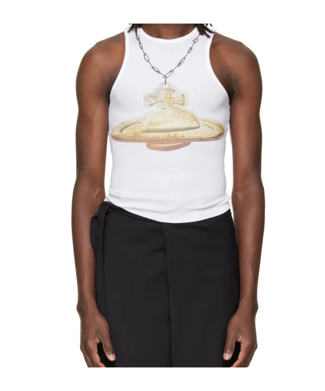 Vivienne Westwood Gold Orb 90s Ribbed Tank Top, photo 4 of 6 from SENSER
