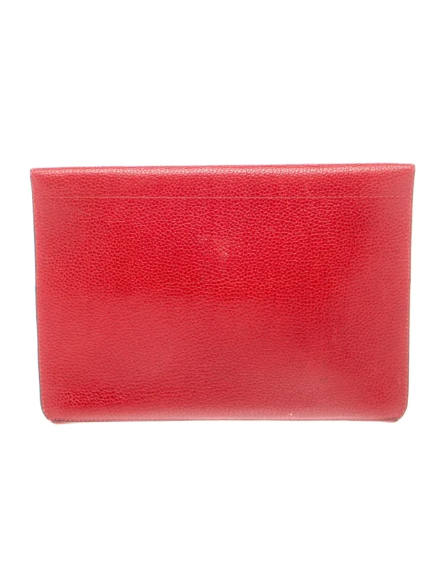 Delvaux Leather Clutch in red Leather from The RealReal, photo 4 of 6