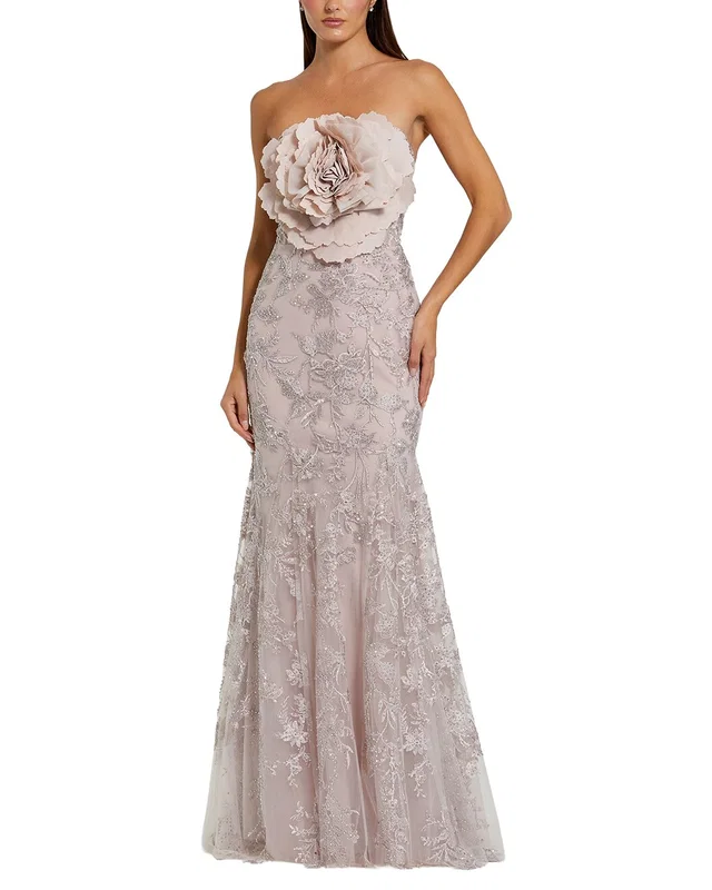 Mac Duggal 3D Flower Maxi Dress, image 1 of 1 from Rue La La