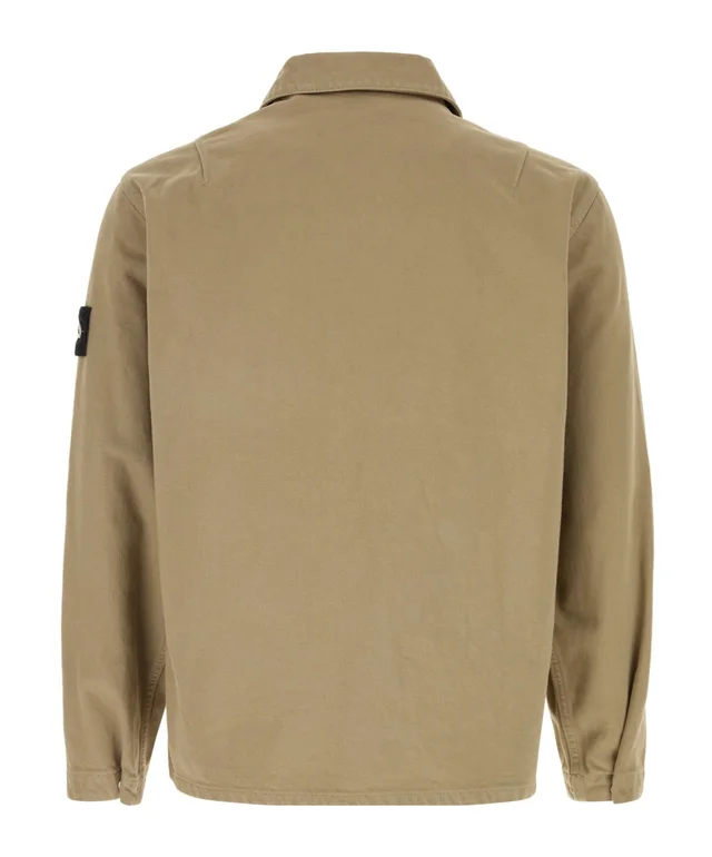 Stone Island Logo Patch Zip-Up Overshirt, photo 2 of 2 from SENSER