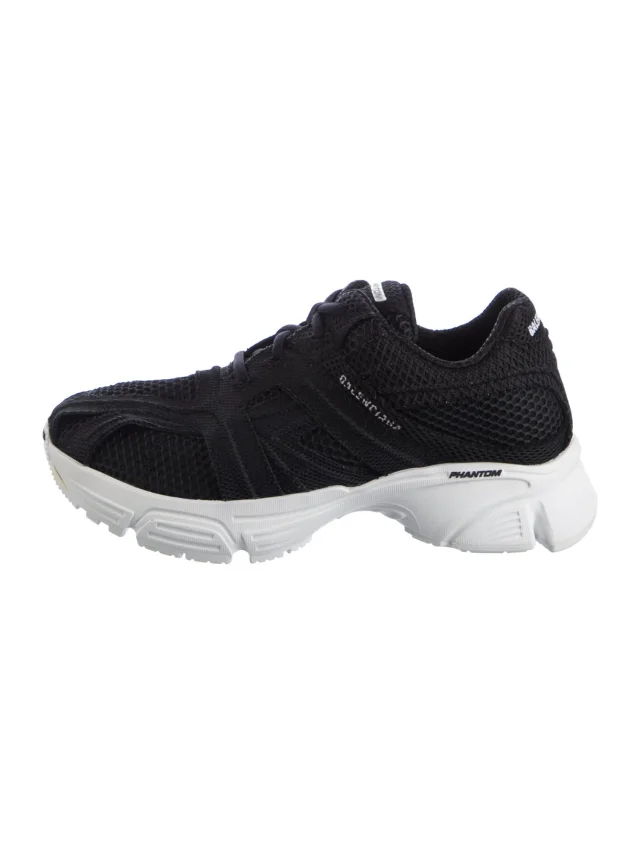 Balenciaga Phantom Athletic Sneakers in black Leather from The RealReal
