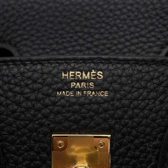 Hermès Birkin Black Togo Leather Size 25 in Black Togo leather from GALLERY RARE, photo 8 of 9