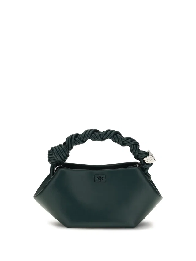 GANNI Bou Shoulder Bag — Green in Green Leather from HEWI