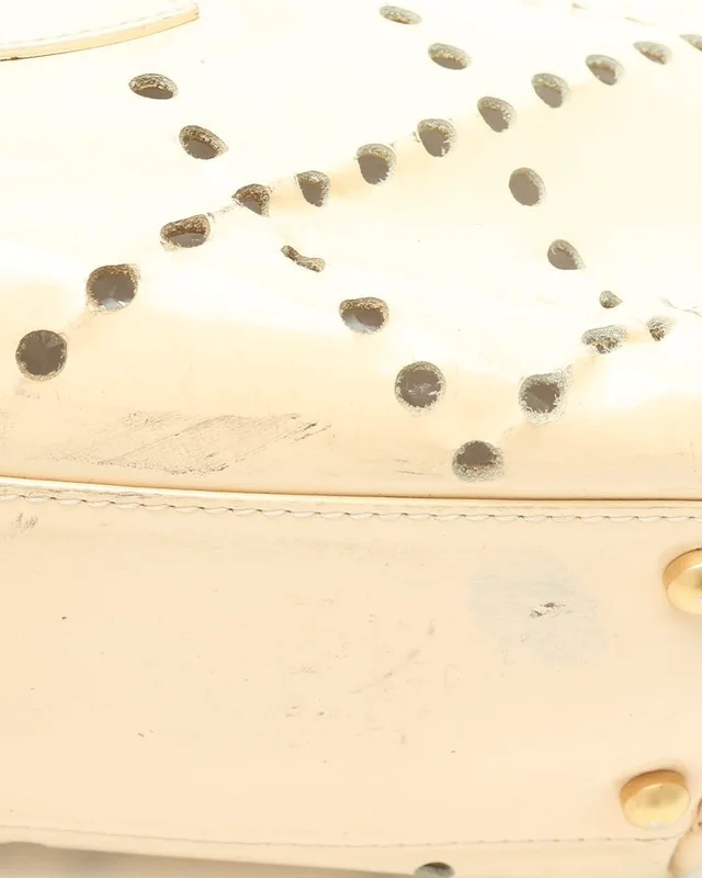 Chanel Patent Perforated CC Tote Bag in Patent leather from A Retro Tale, photo 8 of 12
