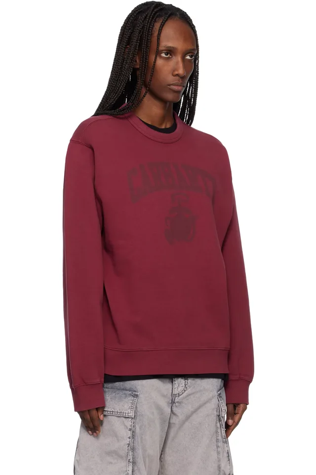 Carhartt Work In Progress Red Faded Pond Corps Sweatshirt, photo 2 of 4 from SSENSE