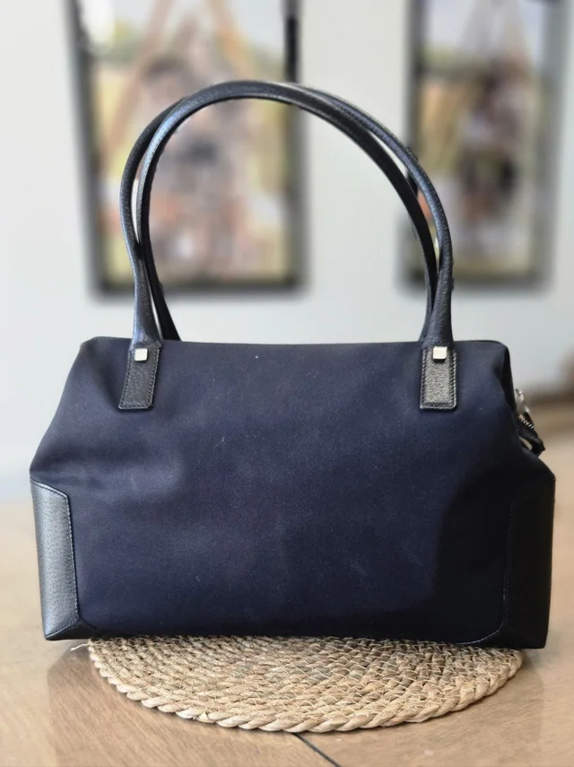 Ferragamo Duffle Style Hanbag in blue|black Canvas from Poshmark