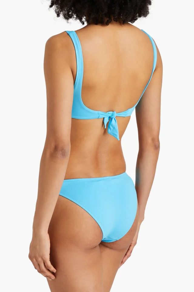 Melissa Odabash Orlando Low-Rise Bikini Briefs in Turquoise, photo 3 of 4 from THE OUTNET
