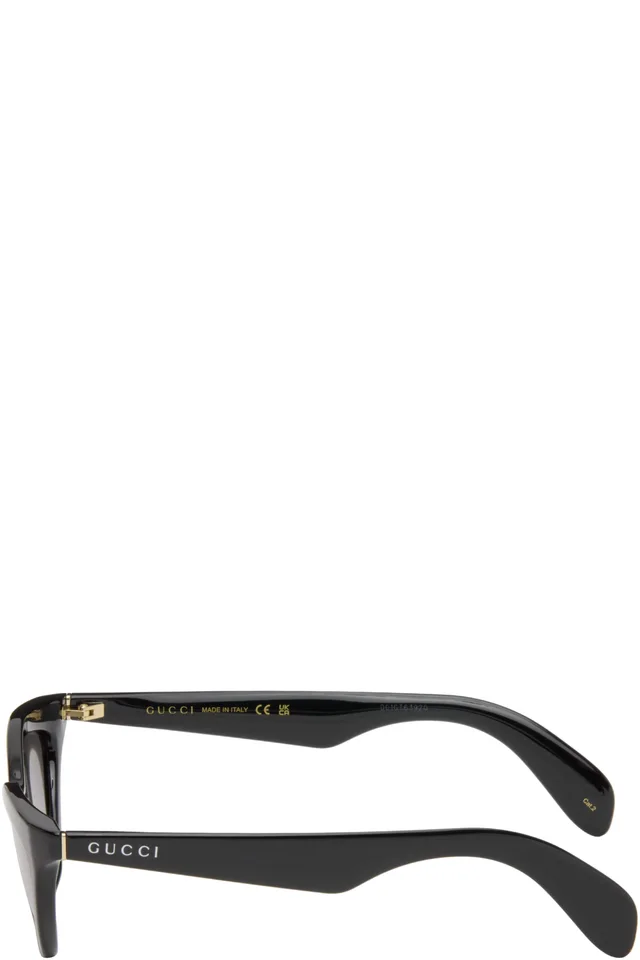 Gucci Black Cat Eye Sunglasses, photo 3 of 4 from SSENSE