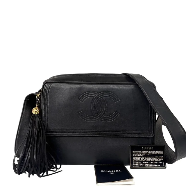 Chanel CC Logo Lambskin Shoulder Bag in Lambskin from The Reluxe