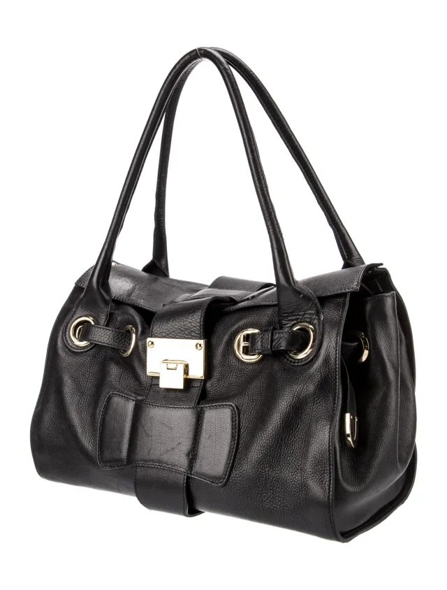 Jimmy Choo Shoulder Bag handbags in Black Suede from The RealReal, photo 3 of 6